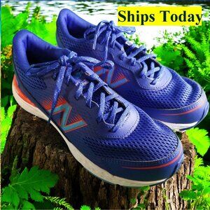 New Balance 680 V6 Men's Size 6.5 Blue Athletic Running Shoes 11704